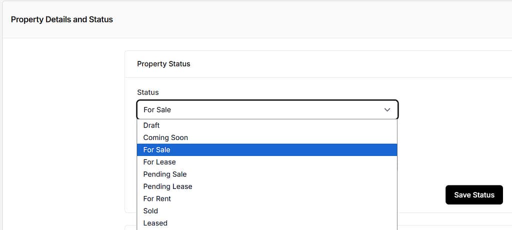 Property Status List