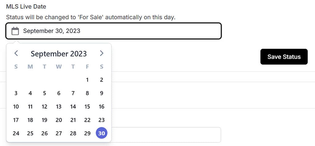MLS Live Date Calendar