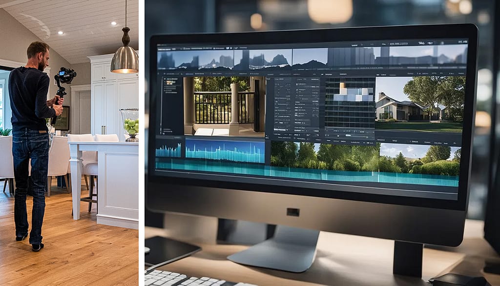 Professional real estate videos with cameraman and editor.