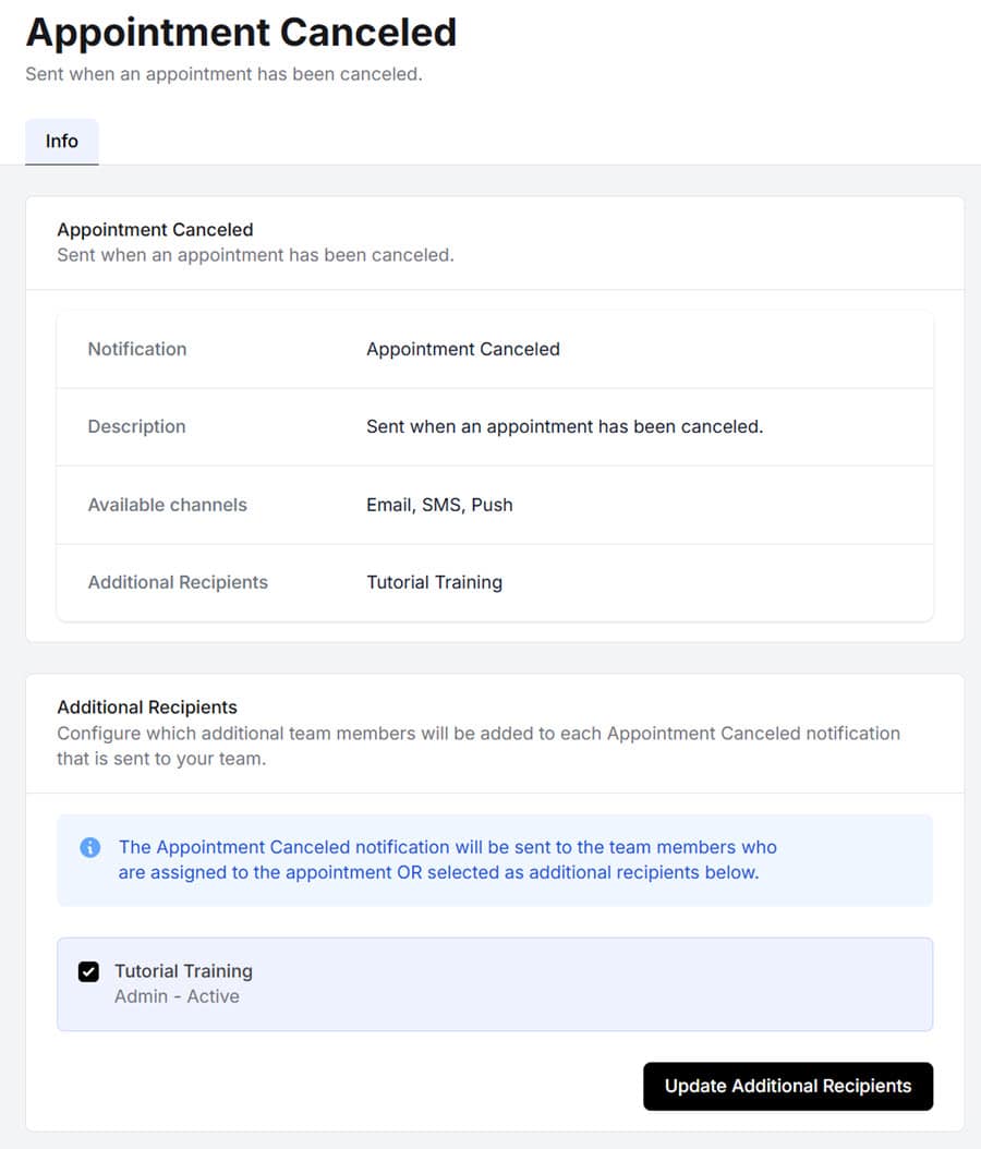 Managing Team Notifications