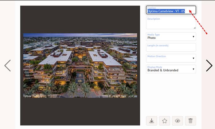Add captions to site media