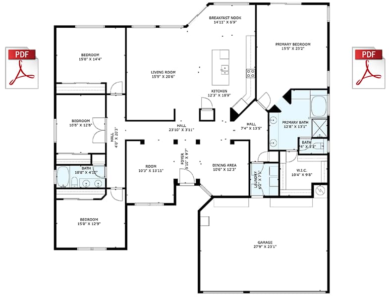 Print Ready PDF Floor Plans by Snap2Close Real Estate Photography