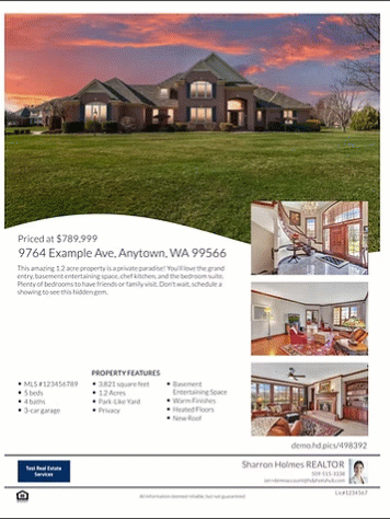 Snap2Close Real Estate Photography Automated Property Flyers