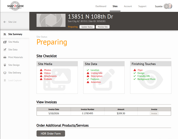 Site Page