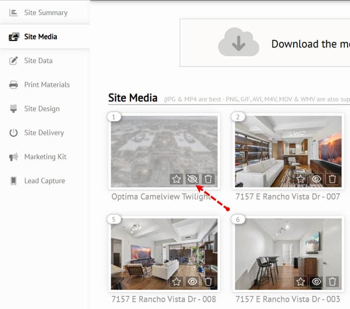Site Media - hidden image