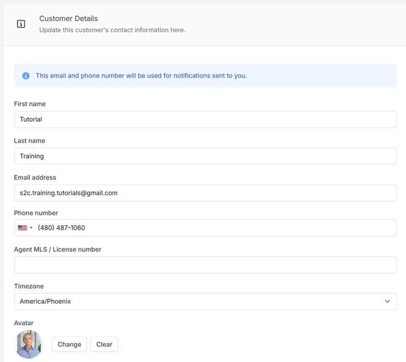 real estate photography-agents-personal-details