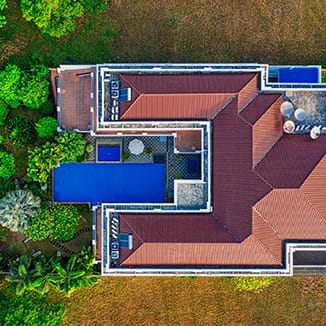 Drone top down image for Snap2Close Real Estate Photgraphy