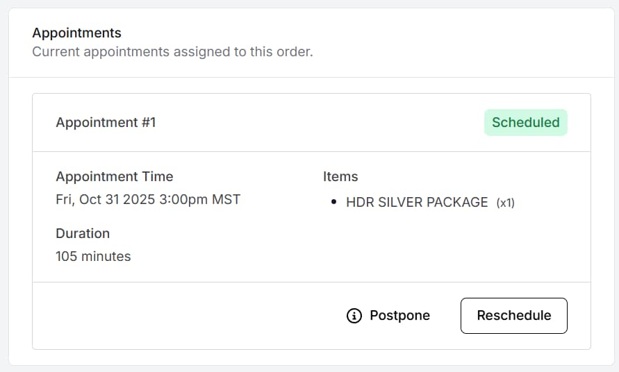 Rescheduling a real estate photography Photoshoot