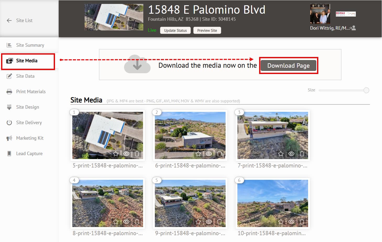 Site Media Download