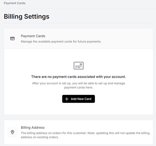 add a new payment card button for your real estate photography
