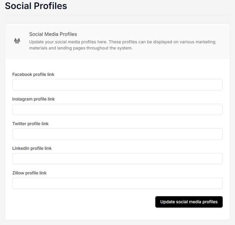 your social media links