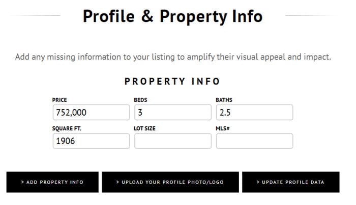 Marketing Kit - Profile and Property Information
